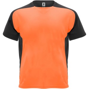 Bugatti rvid ujj uniszex sportpl, fluor orange, solid black (T-shirt, pl, kevertszlas, mszlas)
