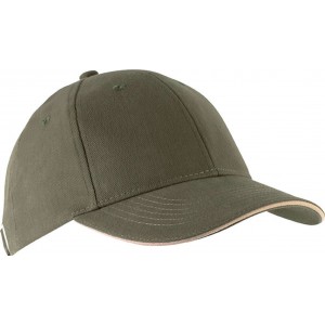 Kup Orlando 6 paneles sapka, Olive Green/Beige