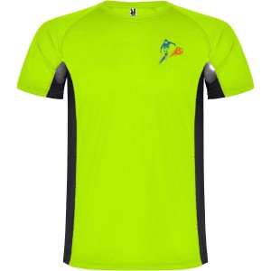 Shanghai rvid ujj frfi sportpl, fluor green, solid black (T-shirt, pl, kevertszlas, mszlas)