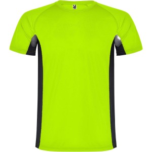 Shanghai rvid ujj frfi sportpl, fluor green, solid black (T-shirt, pl, kevertszlas, mszlas)